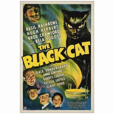 29: One Sheet (27" x 41"); Very Fine Folded ### THE BLACK CAT (1941)