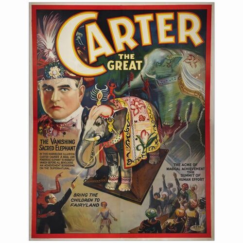 44: Eight Sheet (80" x 104"); Very Fine- on Linen ### CARTER THE GREAT (c. 1927)