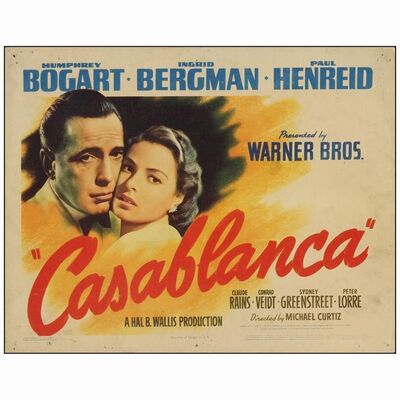 47: Title Lobby Card (11" x 14" ); Fine+ ### CASABLANCA (1942)