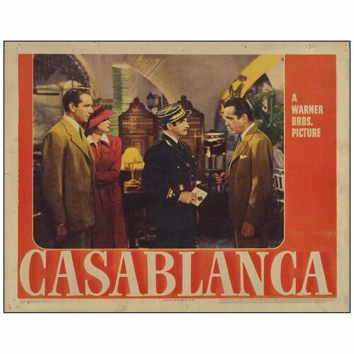 48: Lobby Card (11" x 14); Fine ### CASABLANCA (1942)