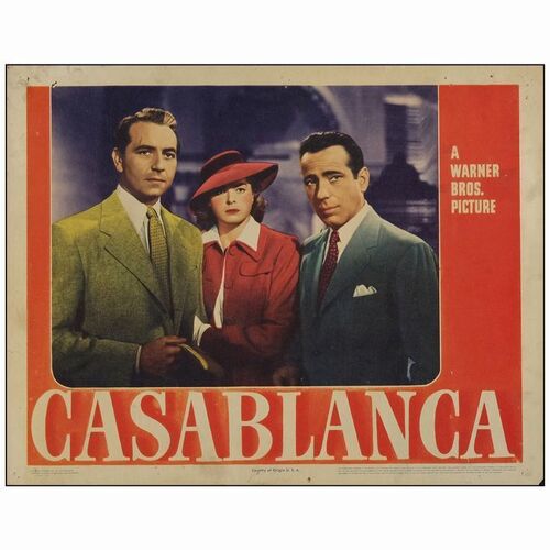 49: Lobby Card (11" x 14" ); Fine ### CASABLANCA (1942)