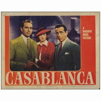 49: Lobby Card (11" x 14" ); Fine ### CASABLANCA (1942)