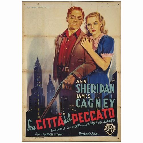 59: First Post-War Italian 2-Fogli (39" x 54"); Fine Folded ### CITY FOR CONQUEST (1947)