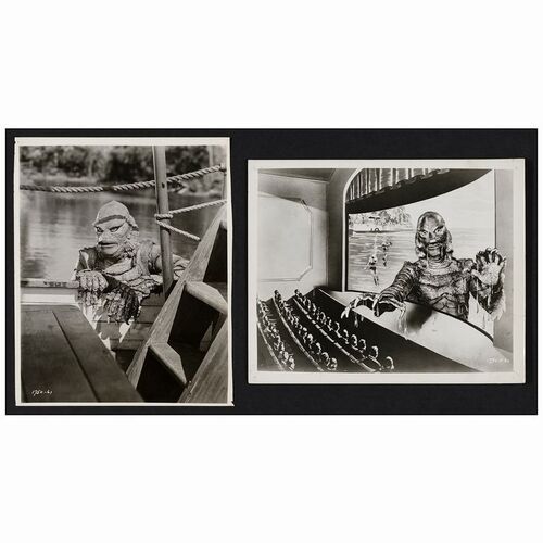 65: Vintage Promotional Photos (2) (8" x 10"); Fine ### CREATURE FROM THE BLACK LAGOON (1954)
