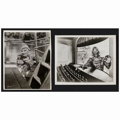 65: Vintage Promotional Photos (2) (8" x 10"); Fine ### CREATURE FROM THE BLACK LAGOON (1954)