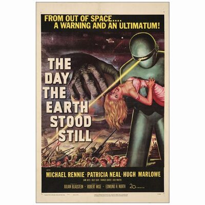 69: One Sheet (27" x 41"); Very Fine- on Linen ### THE DAY THE EARTH STOOD STILL (1951)