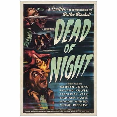 70: One Sheet (27" x 41" ); Very Fine+ on Linen ### DEAD OF NIGHT (1945)