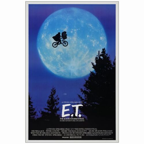 79: One Sheet (26.75" x 40.5"); Bicycle Style; Very Fine+ Rolled ### E.T. THE EXTRA-TERRESTRIAL (1982)