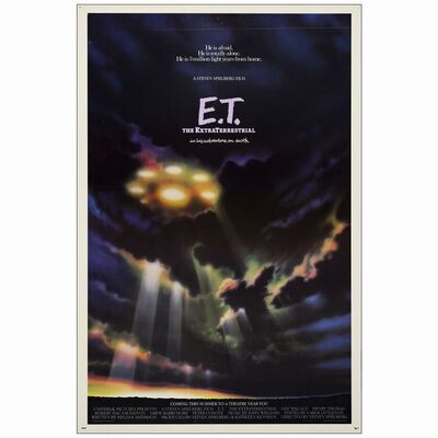 80: One Sheet (27" x 41" ); Advance; Fine Rolled ### E.T. THE EXTRA-TERRESTRIAL (1982)