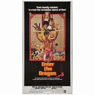 84: Three Sheet (41" x 81"); Very Fine+ Folded ### ENTER THE DRAGON (1973)