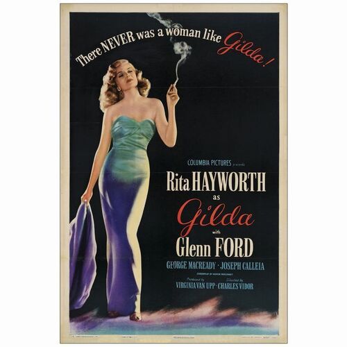 94: One Sheet (27" x 41"); Style B; Very Fine- on Linen ### GILDA (1946)