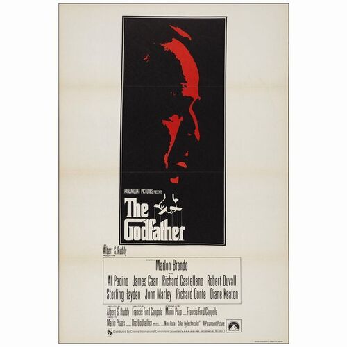 96: British One Sheet (27" x 40"); Very Fine+ Folded ### THE GODFATHER (1972)