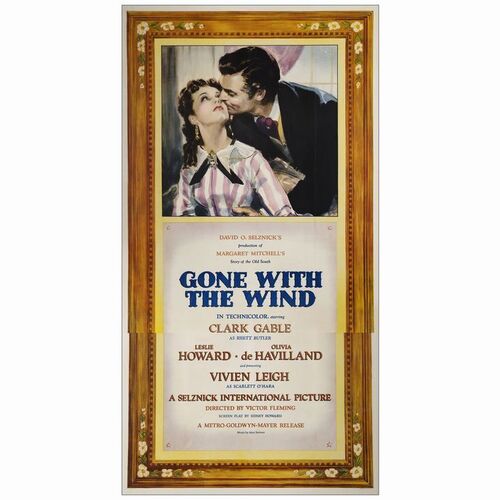 100: Three Sheet (41" x 79"); Roadshow Style AF; Very Fine on Linen ### GONE WITH THE WIND (1939)