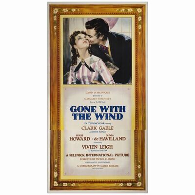 100: Three Sheet (41" x 79"); Roadshow Style AF; Very Fine on Linen ### GONE WITH THE WIND (1939)