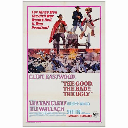 103: One Sheet (27" x 41"); Very Fine- Folded ### THE GOOD, THE BAD AND THE UGLY (1968)