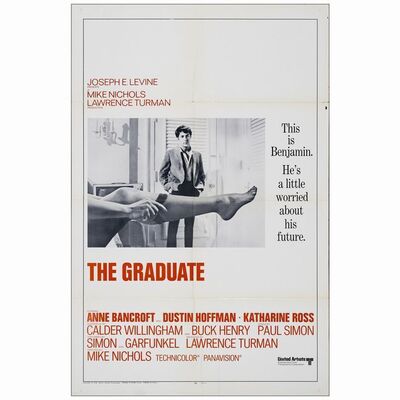 106: International Pre-Academy Awards One Sheet (27" x 41"); Very Fine- Folded ### THE GRADUATE (1967)