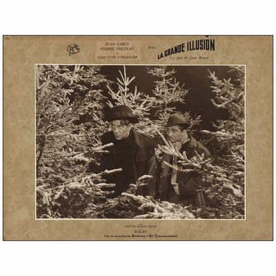 107: French Lobby Card (15" x 19.5" ); Fine- ### THE GRAND ILLUSION (1937)