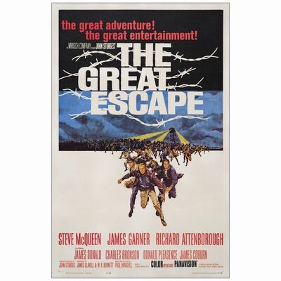 109: One Sheet (27" x 41"); Fine+ on Linen ### THE GREAT ESCAPE (1963)