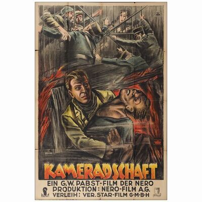 113: Pre-War German Poster (37.5" x 56"); Fine Folded ### GW PABST'S COMRADESHIP (1931)