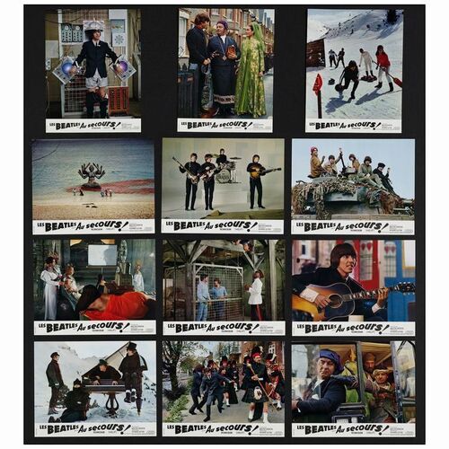 119: French Lobby Card Set (12) with Envelope (8.5" x 10.5"); Very Fine+ ### HELP! (1965)