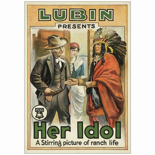 120: One Sheet (27" x 41" ); Very Good on Linen ### HER IDOL (1915)