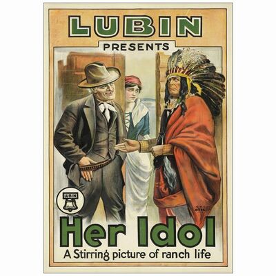 120: One Sheet (27" x 41" ); Very Good on Linen ### HER IDOL (1915)