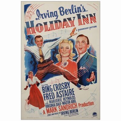 121: One Sheet (27" x 41" ); Fine+ on Linen ### HOLIDAY INN (1942)