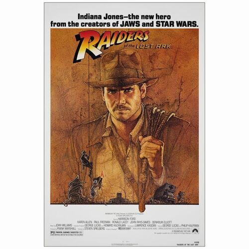 126: One Sheet (27" x 41"); Howard Kazanjian Collection; Near Mint Rolled ### INDIANA JONES AND THE RAIDERS OF THE LOST ARK (1981)