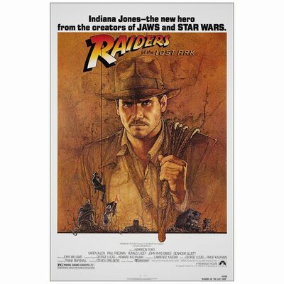 126: One Sheet (27" x 41"); Howard Kazanjian Collection; Near Mint Rolled ### INDIANA JONES AND THE RAIDERS OF THE LOST ARK (1981)