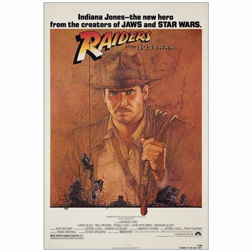 127: One Sheet (27" x 41"); Very Fine+ on Linen ### INDIANA JONES AND THE RAIDERS OF THE LOST ARK (1981)