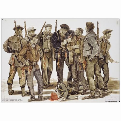 128: Costume Design Sketch Poster (23.25" x 33"); Very Fine+ Rolled ### INGLOURIOUS BASTERDS (2009)