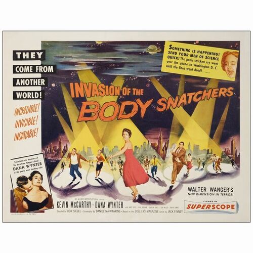 131: Half Sheet (22" x 28" ); Style B; Fine+ Rolled ### INVASION OF THE BODY SNATCHERS (1956)