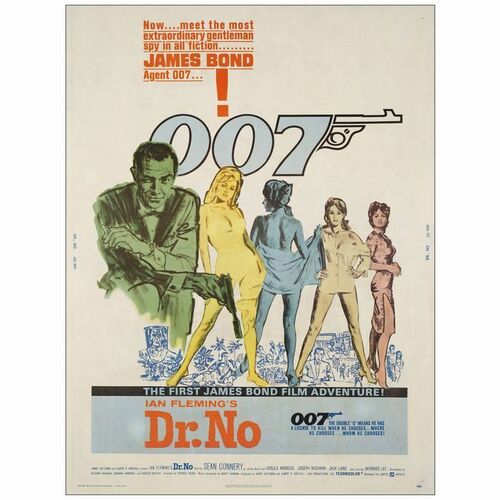 137: 30" x 40"; Very Fine- on Linen ### JAMES BOND: DR. NO (1962)
