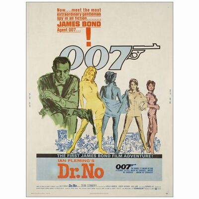 137: 30" x 40"; Very Fine- on Linen ### JAMES BOND: DR. NO (1962)
