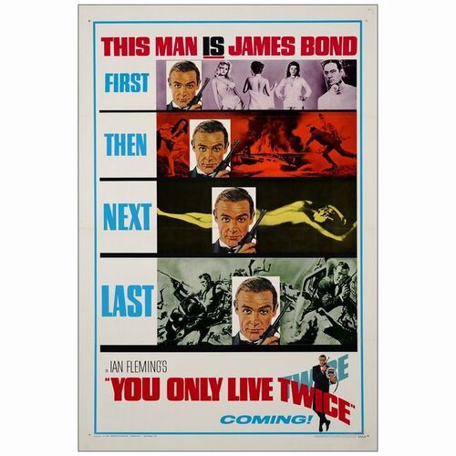146: One Sheet (27" x 41"); Advance; Very Fine+ on Linen ### JAMES BOND: YOU ONLY LIVE TWICE (1967)