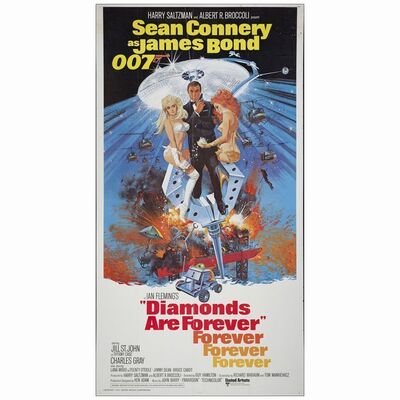 155: Three Sheet (41" x 81" ); Fine+ Folded ### JAMES BOND: DIAMONDS ARE FOREVER (1971)