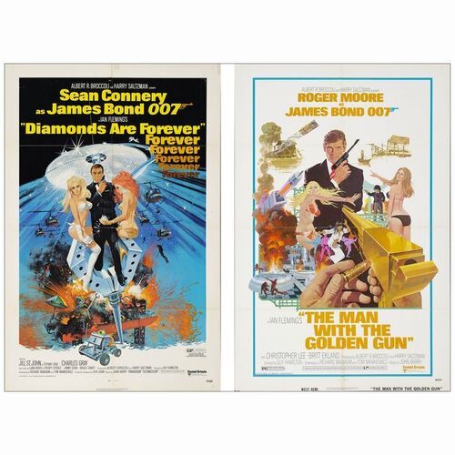156: One Sheets (2) (27" x 41"); Fine+ Folded ### JAMES BOND: DIAMONDS ARE FOREVER (1971)