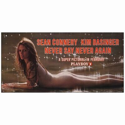 158: Special Playboy Poster (25" x 12.25); Near Mint Rolled ### NEVER SAY NEVER AGAIN (1983)