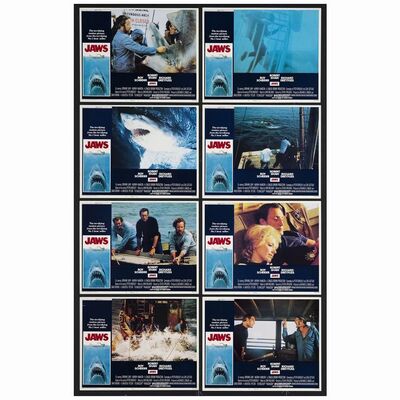 161: Lobby Card Set of (8) (11" x 14" ); Very Fine ### JAWS (1975)