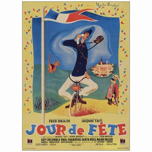 164: Full-Bleed French Moyenne (23" x 32" ); Very Fine- on Linen ### JOUR DE FETE (1949)