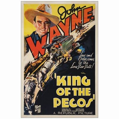 168: One Sheet (27" x 41"); Fine+ on Linen ### KING OF THE PECOS (1936)