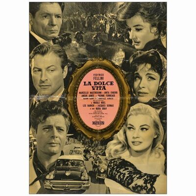 169: Italian Large Photobusta (26.5" x 37"); Fair Folded ### LA DOLCE VITA (1960)