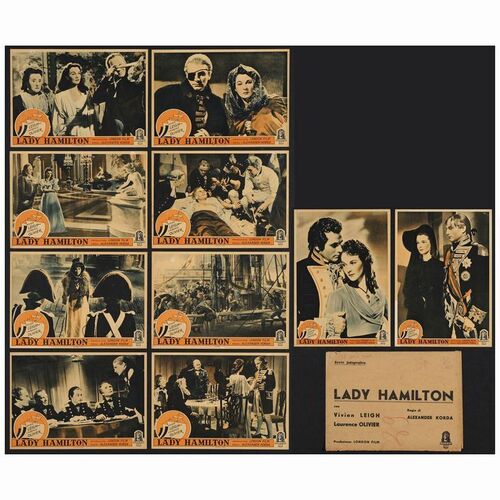 170: First Post War Set of 10 Italian Photobustas (9.5" x 13.25); Very Fine- ### THAT HAMILTON WOMAN (Late 1940s)