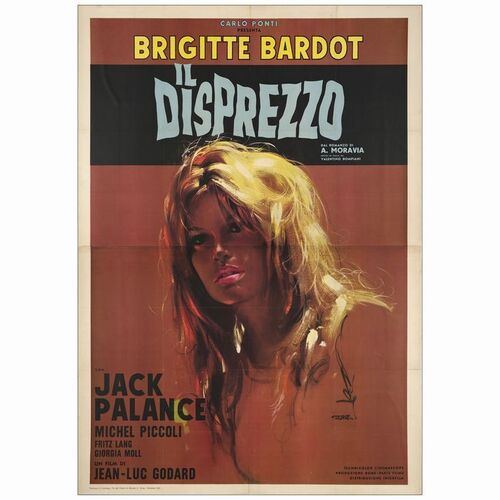 172: Italian 4-Fogli (55" x 77" ); Italian Title: Il Disprezzo; Very Fine on Linen ### LE MEPRIS (1964)