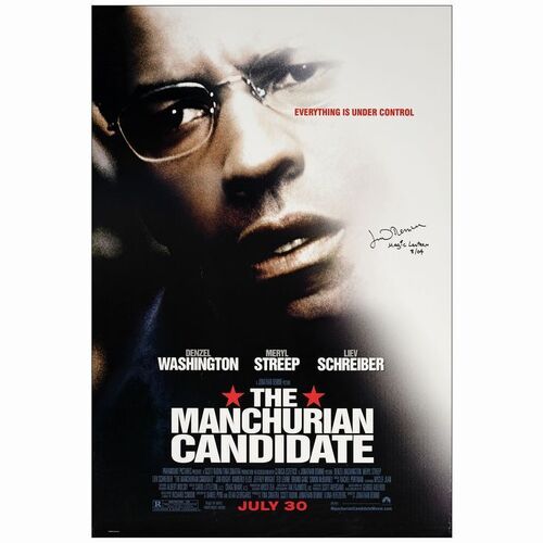 179: One Sheet (27" x 40" ) Autographed by Jonathan Demme (JSA COA); Very Fine- Rolled ### THE MANCHURIAN CANDIDATE (2004)