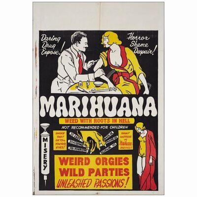 180: One Sheet (28" x 41"); Very Fine- Folded ### MARIHUANA (1936)