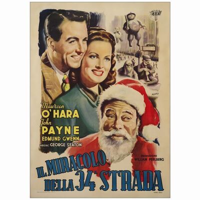 186: Italian 2-Fogli (39" x 55"); Very Fine on Linen ### MIRACLE ON 34TH STREET (1948)