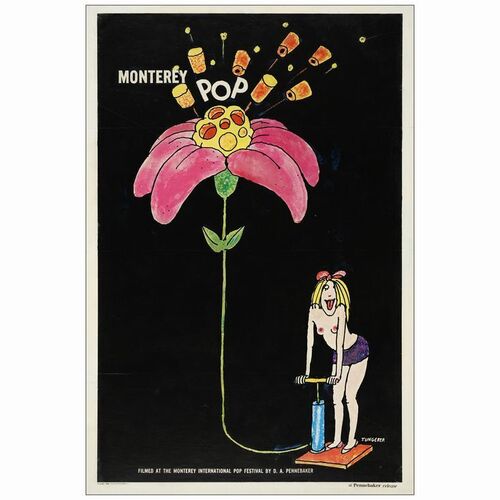 188: One Sheet (27" x 41" ); Fine+ on Linen ### MONTEREY POP (1968)