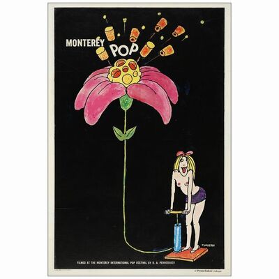 188: One Sheet (27" x 41" ); Fine+ on Linen ### MONTEREY POP (1968)