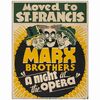 196: Jumbo Window Card (21" x 27" ); Fine ### A NIGHT AT THE OPERA (1935)